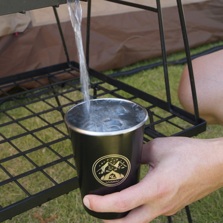 4 PCS / Set Outdoor Picnic Stainless Steel Cup With Storage Bag (Army Green) - free shipping - PMC TechLife - Order now!