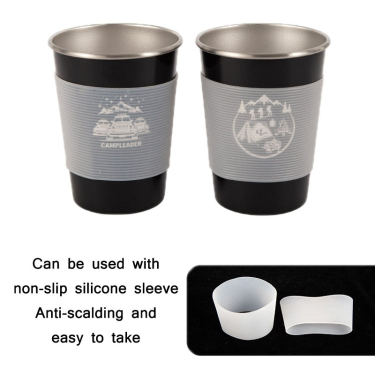 4 PCS / Set Outdoor Picnic Stainless Steel Cup With Storage Bag (Dark Blue) - Cookwares & Tablewares by PMC TechLife | Online Shopping South Africa | PMC TechLife