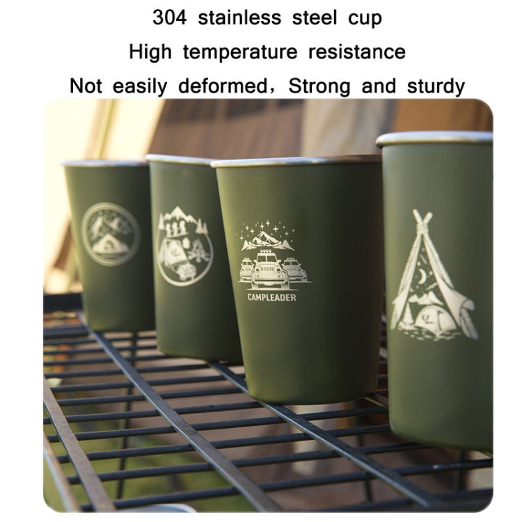 4 PCS / Set Outdoor Picnic Stainless Steel Cup With Storage Bag (Dark Blue) - Cookwares & Tablewares by PMC TechLife | Online Shopping South Africa | PMC TechLife