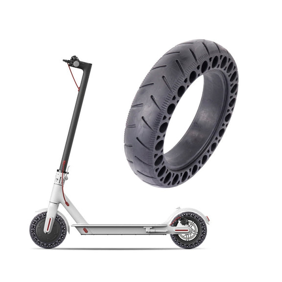 9.5 inch Electric Scooter Shock-Absorbing Honeycomb Solid Tires For Xiaomi Mijia M365(Black)