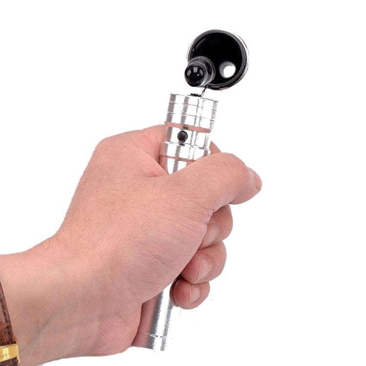Ear Cleaning Hand Lamp USB Charging Otoscope(Silver)