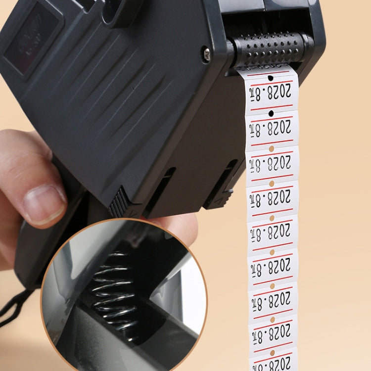 Deli 7500 Date Batch Number Handheld Label Printer With 2 Ink Wheel +1 Roll Price Tag - Price Labeller by Deli | Online Shopping South Africa | PMC TechLife | Buy Now Pay Later Mobicred