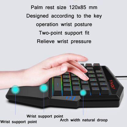 T-WOLF Mobile Gaming One-Handed Keyboard，Specification： Keyboard + Mouse + Throne - free shipping - PMC Jewellery - Order now!