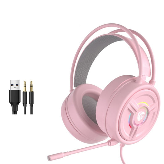 PANTSAN PSH-200 Wired Gaming Headset with Microphone, Colour: 3.5mm Pink - free shipping - PMC Jewellery - Order now!
