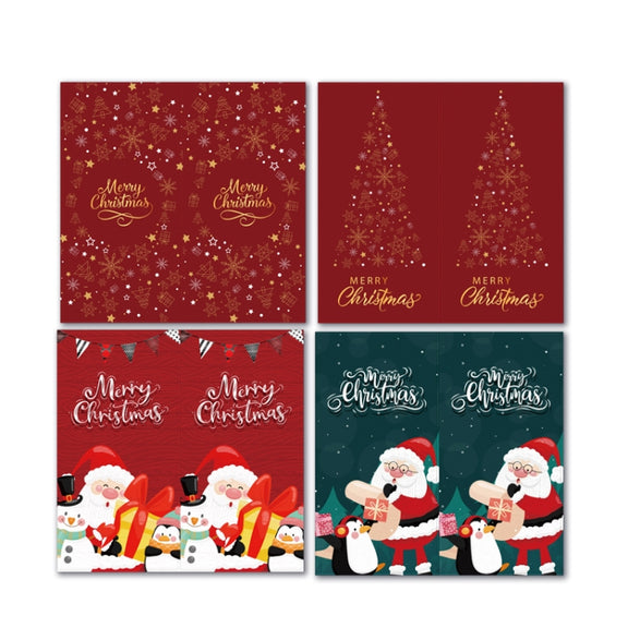 Merry Christmas Rectangular Gift Box Seal Stickers(C1)