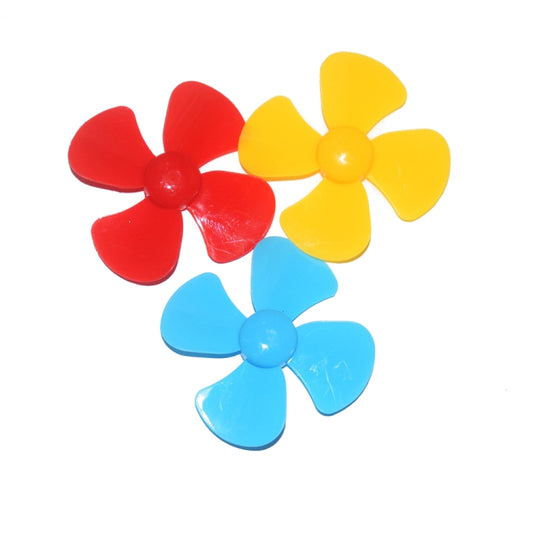 100 PCS Four-Blade Propeller Technology Made Toy Accessories, Random Color Delivery - Propeller by PMC Jewellery | Online Shopping South Africa | PMC Jewellery | Buy Now Pay Later Mobicred