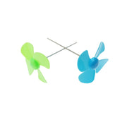 100 PCS Four-Blade Propeller Technology Made Toy Accessories, Random Color Delivery