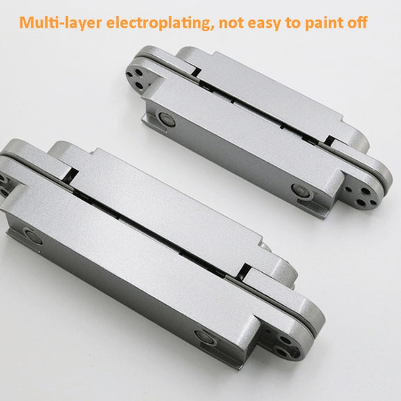 Three-Dimensional Adjustable Cross Hinge Folding Door Concealed Hinge, Specification: No. 3 Sand Silver 80kg