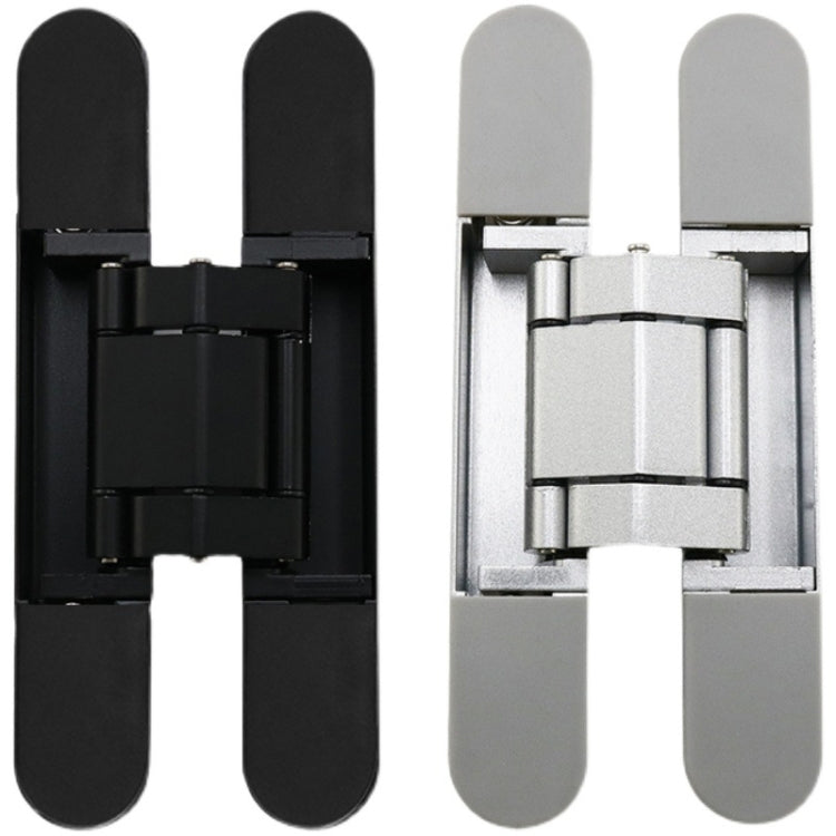 Three-Dimensional Adjustable Cross Hinge Folding Door Concealed Hinge, Specification: No. 3 Dumb Black 80kg