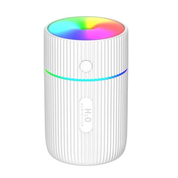 Colorful Cup Humidifier USB Mini Car Air Purifier(White)