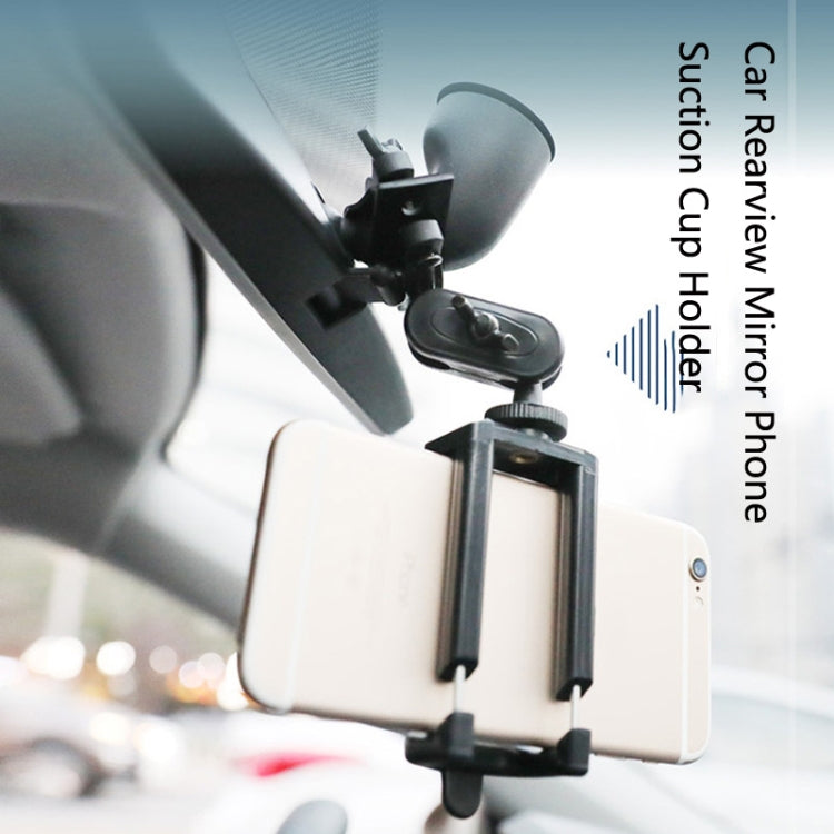 5 PCS Car Rearview Mirror Phone Suction Cup Holder - Car Holders by PMC TechLife | Online Shopping South Africa | PMC TechLife
