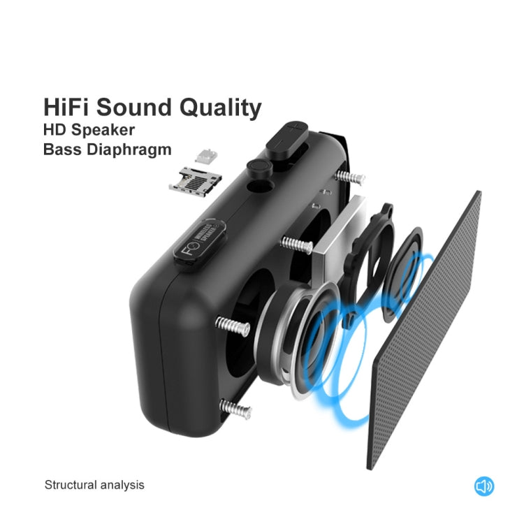 DoRealMe F0 TWS Mini Graffiti Bluetooth Speaker Support FM / TF Card(White) - Mini Speaker by PMC TechLife | Online Shopping South Africa | PMC TechLife