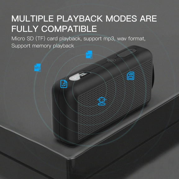 DoRealMe F0 TWS Mini Graffiti Bluetooth Speaker Support FM / TF Card(White)