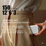 DoRealMe F0 TWS Mini Graffiti Bluetooth Speaker Support FM / TF Card(White)