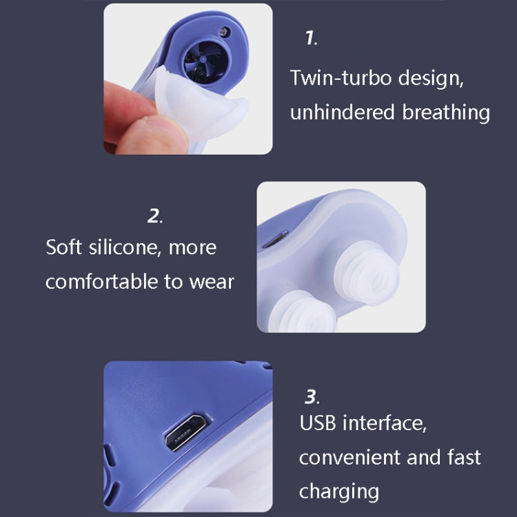 QC-002 Portable Chargeable Electric Anti-Snoring Device(Icon White) - Anti Snoring Tools by PMC TechLife | Online Shopping South Africa | PMC TechLife