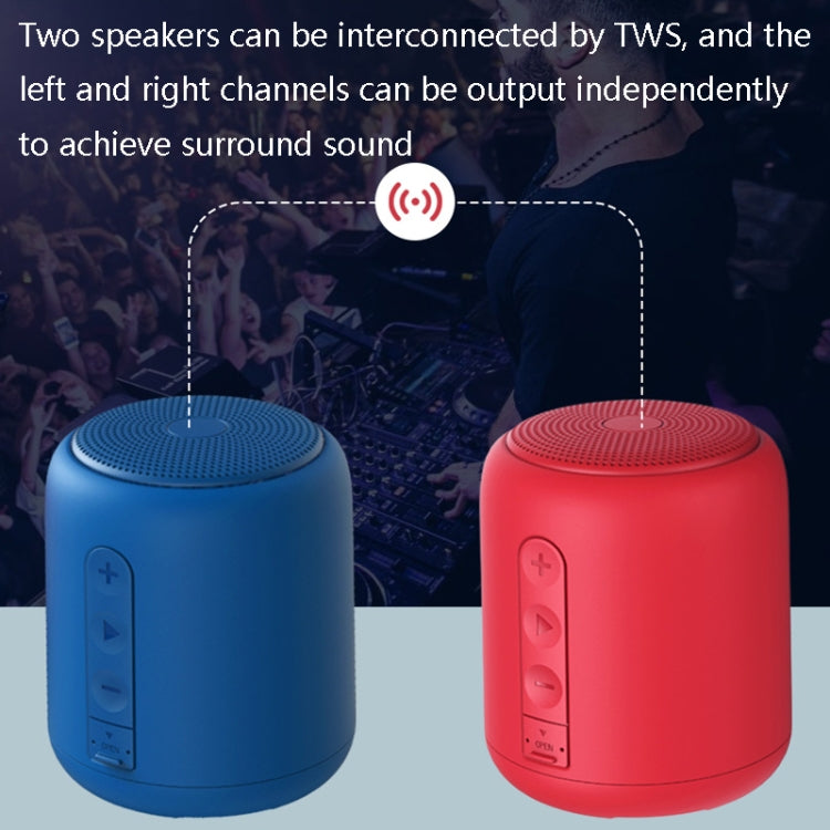 F9 TWS Mini Portable Bluetooth Speaker Support TF Card(No FM-Black)