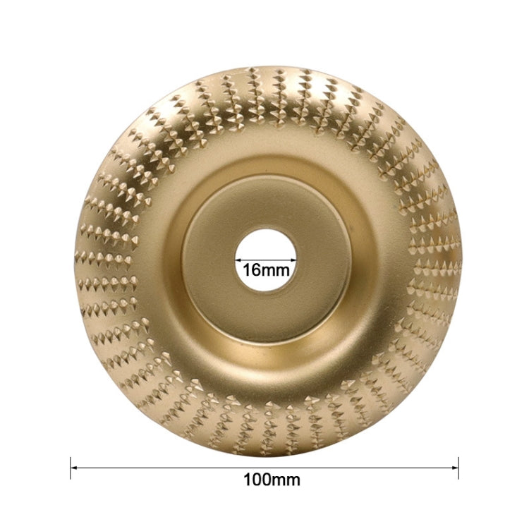 Woodworking Sanding Plastic Stab Discs Hard Round Grinding Wheels For Angle Grinders, Specification: 100mm Golden Curved - Abrasive Tools & Accessories by PMC TechLife | Online Shopping South Africa | PMC TechLife