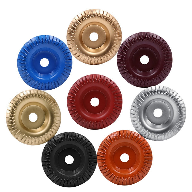Woodworking Sanding Plastic Stab Discs Hard Round Grinding Wheels For Angle Grinders, Specification: 98mm Golden Plane - Abrasive Tools & Accessories by PMC TechLife | Online Shopping South Africa | PMC TechLife
