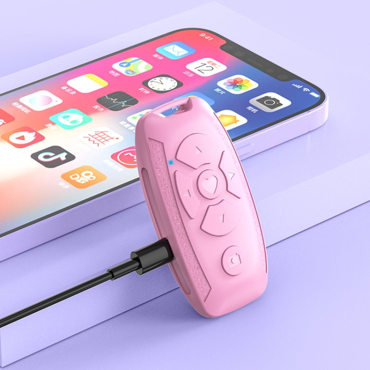 S86 Car Key Shape Multifunctional Bluetooth Selfie Video Remote Control(Pink) - free shipping - PMC TechLife - Order now!