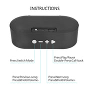 F3 Retro Wood-Grain Mini Bluetooth Speaker Support TF Card(Dark Grain)