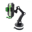 X-0566 Big Suction Cup Car Phone Holder Center Console Phone Holder(Black Green) - Car Holders by PMC TechLife | Online Shopping South Africa | PMC TechLife