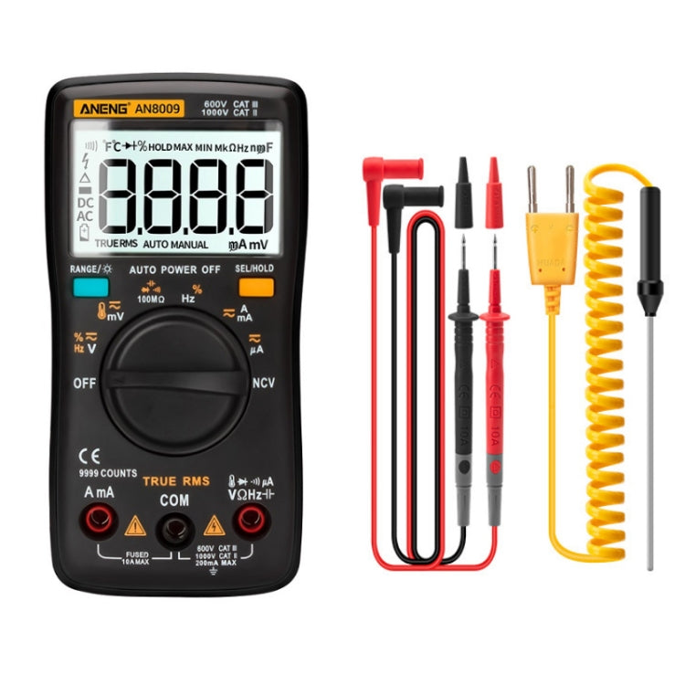 ANENG AN8009 NVC Digital Display Multimeter, Specification: Standard(Black) - free shipping - PMC TechLife - Order now!