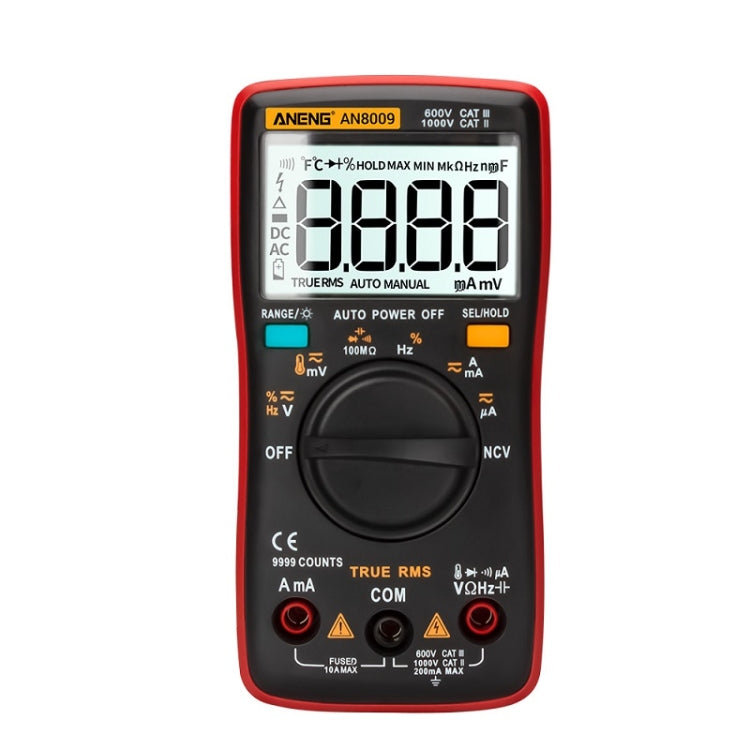 ANENG AN8009 NVC Digital Display Multimeter, Specification: Standard with Cable(Red) - free shipping - PMC TechLife - Order now!