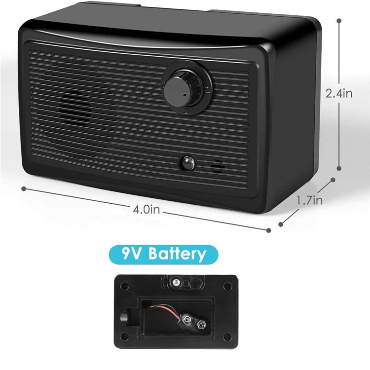 CSB-16 Outdoor Ultrasonic Bark Stopper Dog Training Device(Black) - Training Aids by PMC TechLife | Online Shopping South Africa | PMC TechLife | Buy Now Pay Later Mobicred