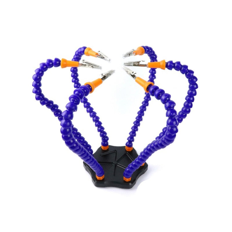 Universal Six-Jaw Aluminum Alloy Welding Station Power Distribution Board Welding Tool, Style: Backplane + 6 Claw Clamp(Black Bottom Plate) - Others by PMC TechLife | Online Shopping South Africa | PMC TechLife