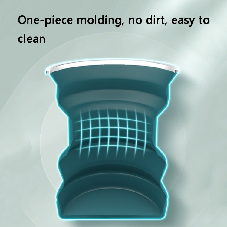 AK1313 320ml Portable Silicone Folding Water Cup With Lid(Blue) - Kettles by PMC TechLife | Online Shopping South Africa | PMC TechLife