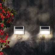 6 LED Solar Stainless Steel Stair Ladder Lamp Wall Light(Warm Light)