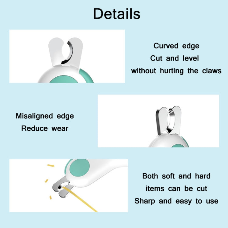 Pet Nail Clippers With LED Blood Line Light(Blue) - Pet Care by PMC TechLife | Online Shopping South Africa | PMC TechLife