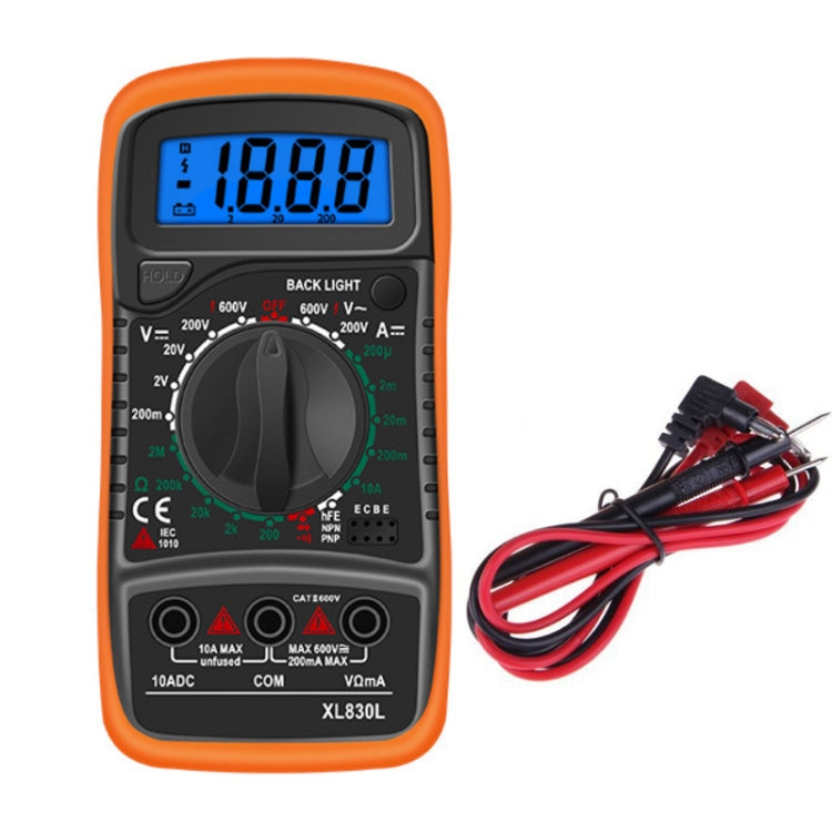 ANENG XL830L Multi-Function Digital Display High-Precision Digital Multimeter, Specification: Bubble Bag Packing(Orange) - free shipping - PMC TechLife - Order now!