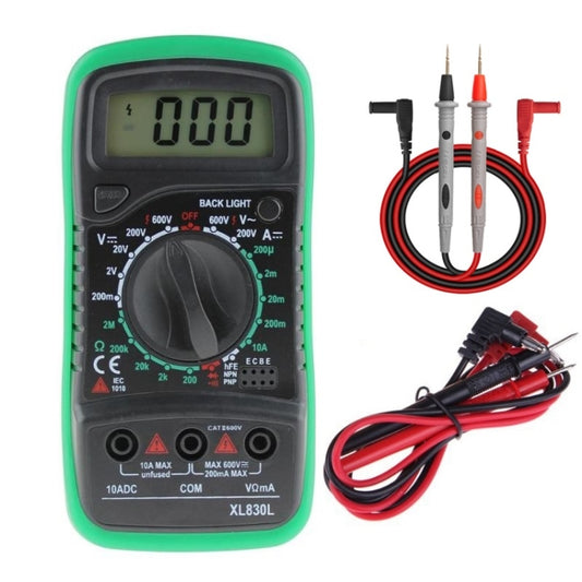 ANENG XL830L Multi-Function Digital Display High-Precision Digital Multimeter, Specification: Standard+10A Extra Tip Pen(Green) - free shipping - PMC Jewellery - Order now!