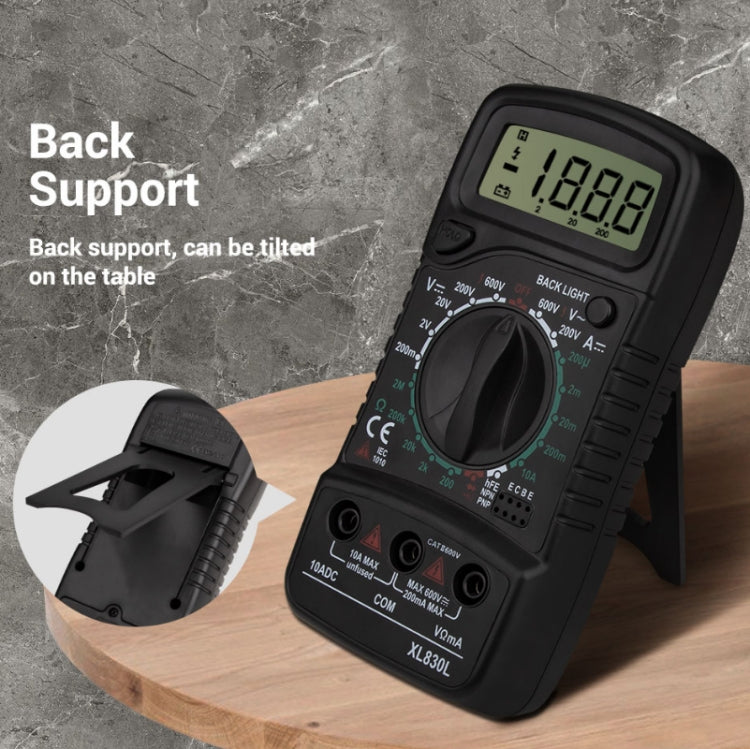 ANENG XL830L Multi-Function Digital Display High-Precision Digital Multimeter, Specification: Standard+10A Extra Tip Pen(Red) - free shipping - PMC TechLife - Order now!