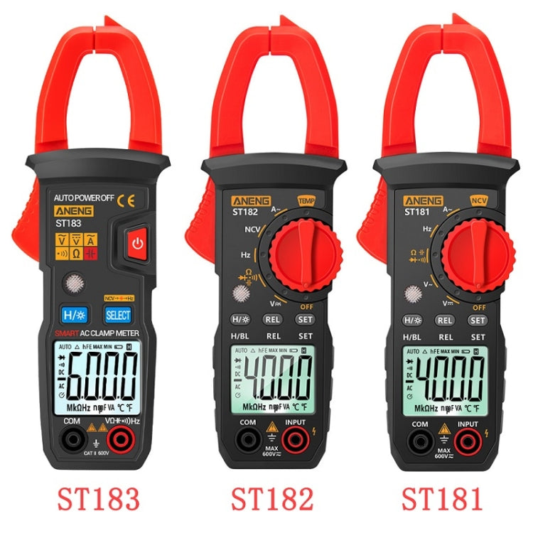 ANENG Intelligent Digital Backlit Clamp-On High-Precision Multimeter, Specification: ST181 - Digital Multimeter by ANENG | Online Shopping South Africa | PMC TechLife | Buy Now Pay Later Mobicred