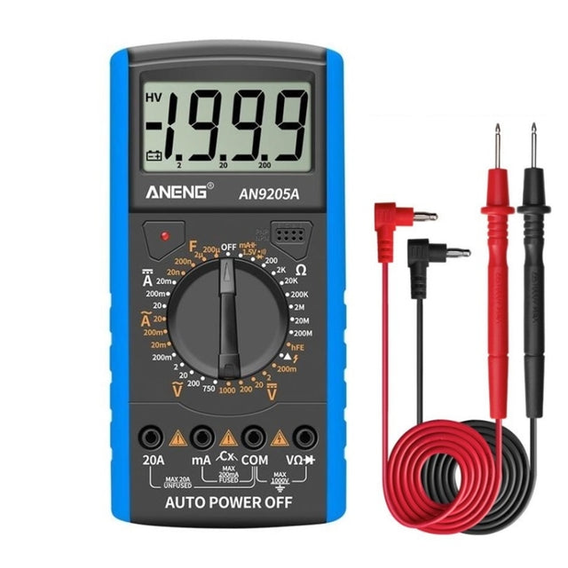 ANENG Automatic High-Precision Intelligent Digital Multimeter, Specification: AN9205A(Blue)