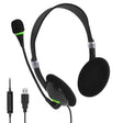 USB440 Universal USB Computer Cable Head Wearable Electricity Music Voice Headphones(Black Bare Metal) - Multimedia Headset by PMC TechLife | Online Shopping South Africa | PMC TechLife