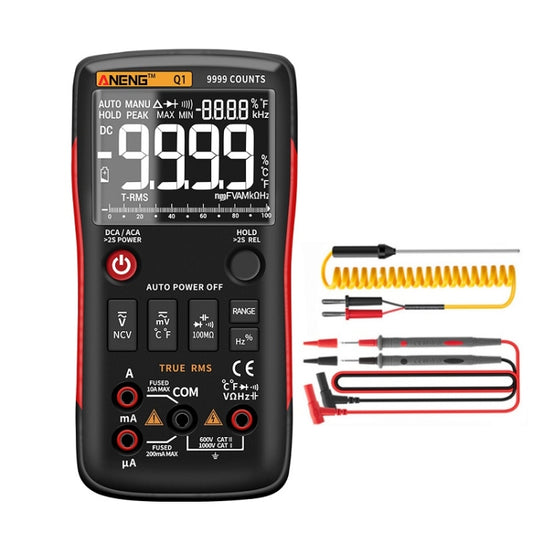 ANENG AN-Q1 Automatic High-Precision Intelligent Digital Multimeter, Specification: Standard(Red) - free shipping - PMC Jewellery - Order now!