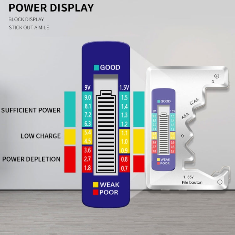 ANENG 1.5V/9V Battery Power Voltage Detector(Silver) - free shipping - PMC Jewellery - Order now!