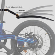 WEST BIKING YP0714018 Bicycle Folding Reflective Mudguard(Black)