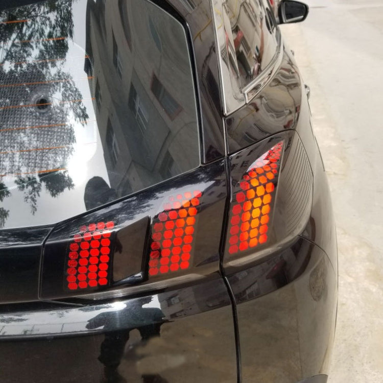5 PCS Car Honeycomb Tail Lamp Film Universal Personality Modified Light Film Sticker(Carbon Fiber Black) - Auto Film by PMC TechLife | Online Shopping South Africa | PMC TechLife