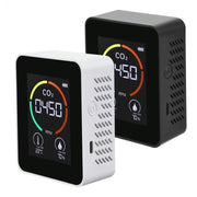 XY-T01 Temperature Humidity Display CO2 Meter Carbon Dioxide Air Quality Detector(Semiconductor White)