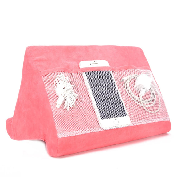Tablet Mobile Phone Bracket Multi-Angle Pillow, Size: 27x25x23cm(Wine Red)