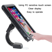 Motorcycle Bicycle Water-resistant Mobile Phone Holder, Style: Rearview Mirror (6.5 inch)