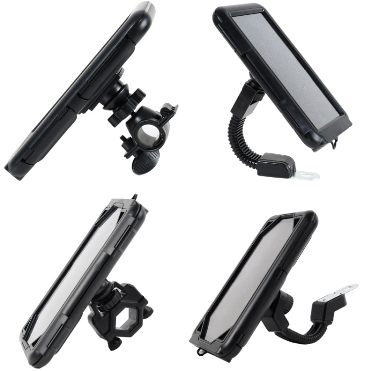 Motorcycle Bicycle Water-resistant Mobile Phone Holder, Style: Handlebar (7 inch)