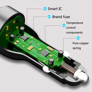 QL845C PD 45W USB-C / Type-C + QC 3.0 USB Car Charger(Black)