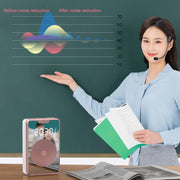 ZXL-H3 Portable Teaching Microphone Amplifier with Time Display, Spec: Wireless Version (White)