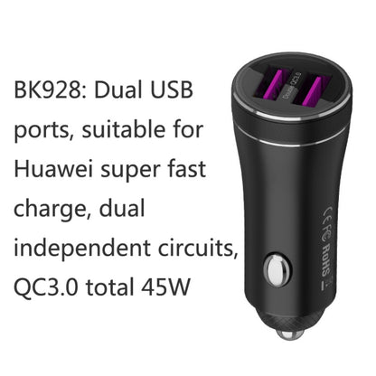QIAKEY BK928 Dual Ports Fast Charge Car Charger - Car Charger by QIAKEY | Online Shopping South Africa | PMC Jewellery | Buy Now Pay Later Mobicred