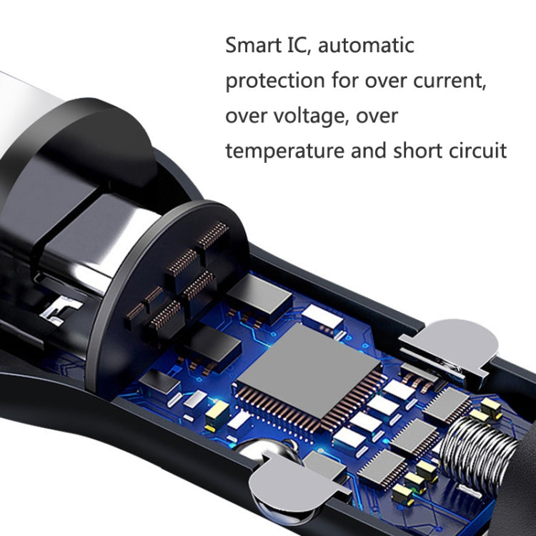 QIAKEY BK928 Dual Ports Fast Charge Car Charger - Car Charger by QIAKEY | Online Shopping South Africa | PMC Jewellery | Buy Now Pay Later Mobicred
